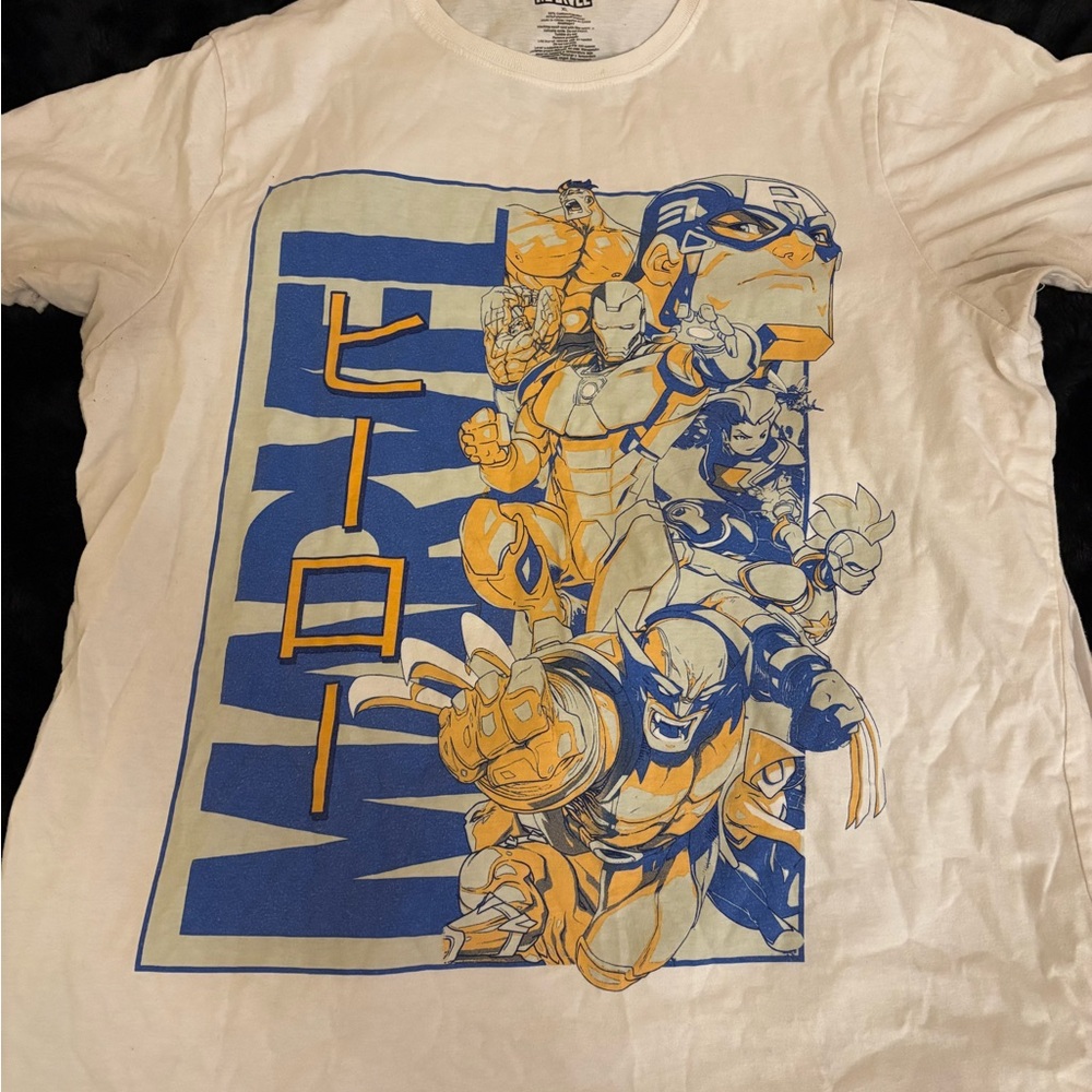 Marvel Logo White T-Shirt